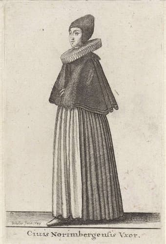 Vrouw uit Neurenberg by Wenceslaus Hollar