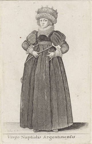 Virgo Nuptialis Argentinensis by Wenceslaus Hollar