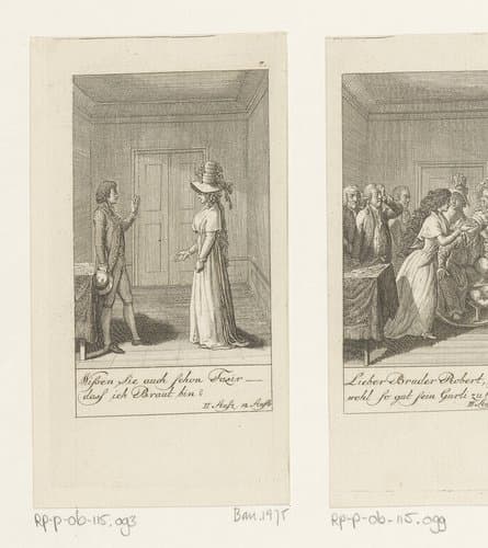 Liddy vertelt Fazir over haar toekomstige huwelijk met Kaberdar by Daniel Nikolaus Chodowiecki