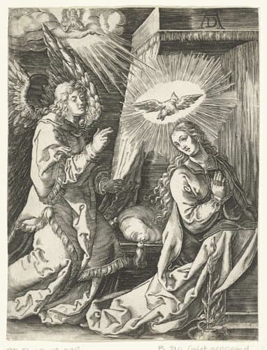 Aankondiging geboorte van Christus aan Maria by anonymous
