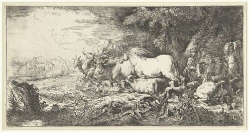 Ark van Noach by Giovanni Benedetto Castiglione