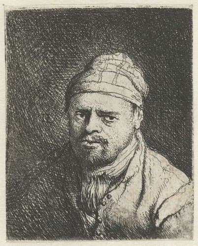 Borstbeeld van een kok met een muts by Jan Lievens