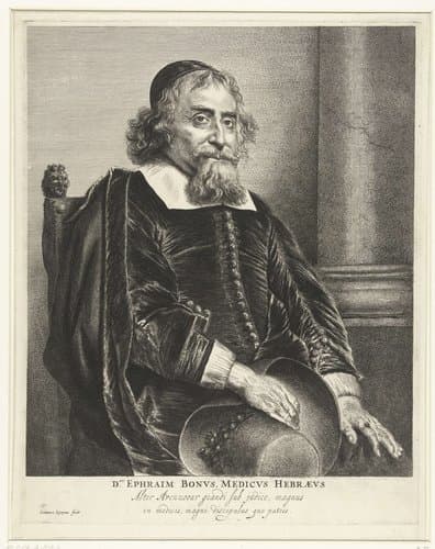 Portret van Ephraim Bonus by Jan Lievens