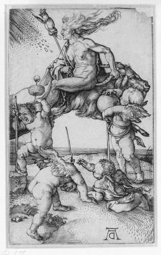 De heks by Albrecht Dürer