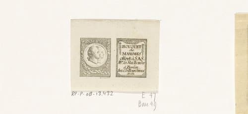 Portretten van Willem V van Oranje en Wilhelmina van Pruisen by Daniel Nikolaus Chodowiecki