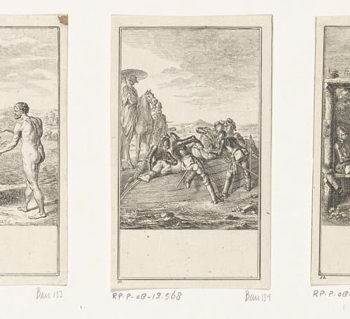 Ariosto weer bij zinnen gebracht by Daniel Nikolaus Chodowiecki