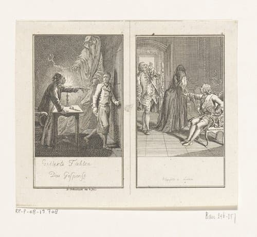 Das Gespenst / Rhijnsolt u. Lucia by Daniel Nikolaus Chodowiecki