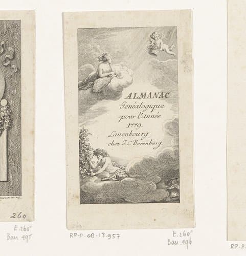 Titelpagina met de vier jaargetijden by Daniel Nikolaus Chodowiecki