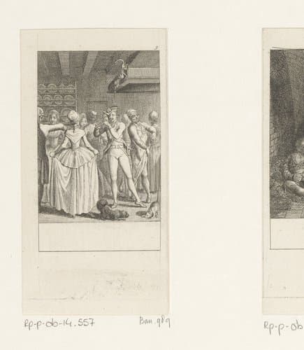 La Fleur organiseert een feest by Daniel Nikolaus Chodowiecki