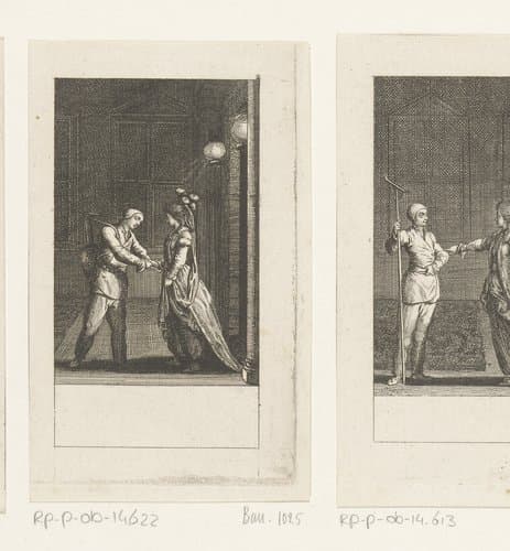 Adelheid spreekt met Osman, wie eigenlijk haar tot slaaf gemaakte verloofde Karl blijkt te zijn by Daniel Nikolaus Chodowiecki