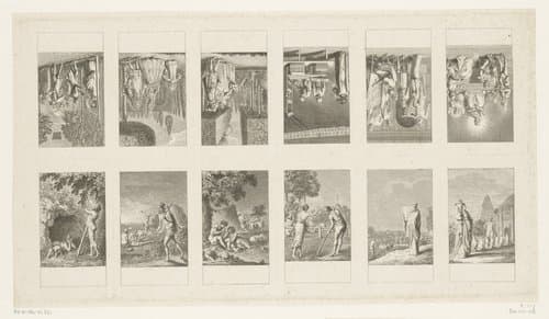 Twaalf voorstellingen uit de geschiedenis van de mensheid by Daniel Nikolaus Chodowiecki