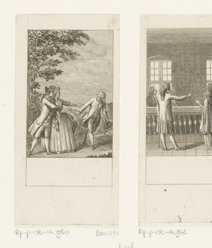 Ergernis in het huwelijk by Daniel Nikolaus Chodowiecki