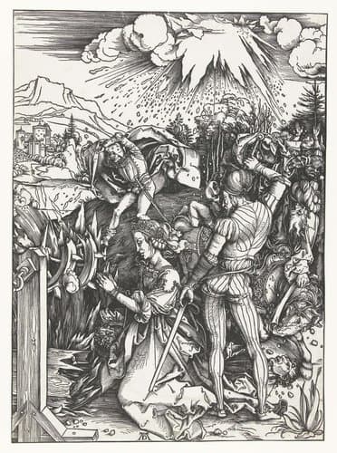 Het martelaarschap van de Heilige Catharina by Albrecht Dürer