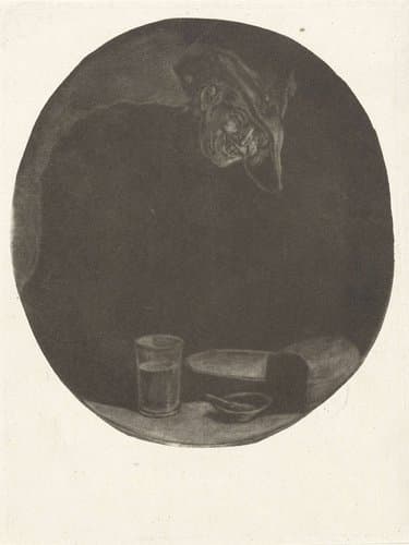 Lachende boer by Jacob Gole