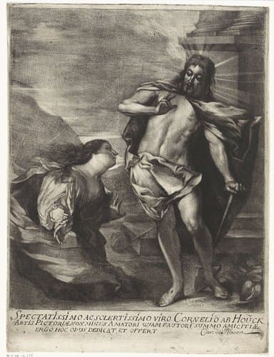Christus verschijnt aan Maria Magdalena by Carel de Moor (II)