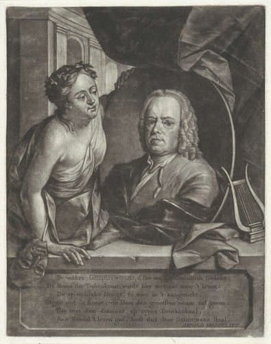 Portret van Frans Greenwood by Aert Schouman