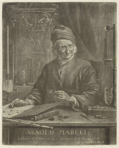 Portret van Arnold Marcel by Aert Schouman