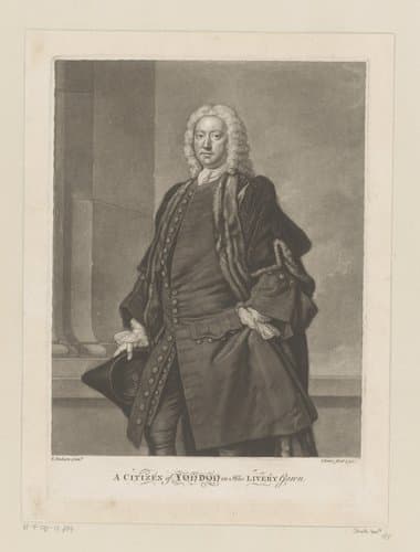 Portret van Henry Prude by John Faber (II)