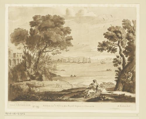 Prenten naar tekeningen van Claude Lorrain by Richard Earlom