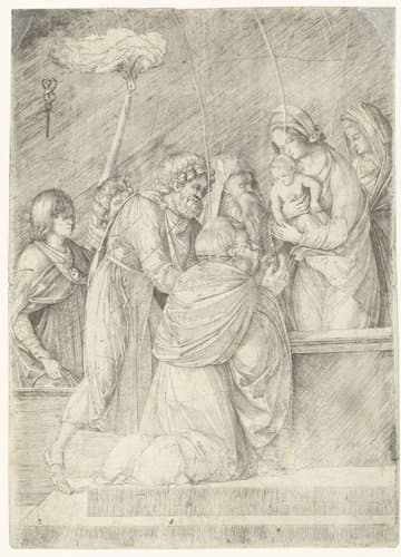 Presentatie in de tempel by Jacopo de'Barbari