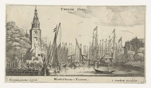 Verschillende schepen en stadsgezichten van Amsterdam, tweede deel by Reinier Nooms