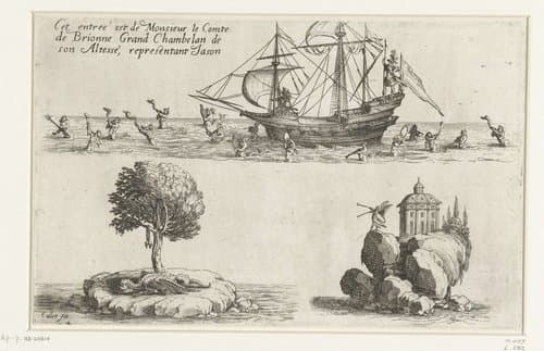 Entree van de graaf van Brionne by Jacques Callot