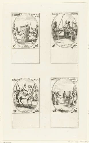 Alle heiligen en de Christelijke feestdagen van het jaar by Jacques Callot