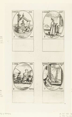 Alle heiligen en de Christelijke feestdagen van het jaar by Jacques Callot