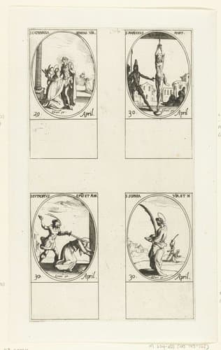 Heilige Catharina van Siena by Jacques Callot