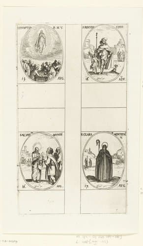 Alle heiligen en de Christelijke feestdagen van het jaar by Jacques Callot
