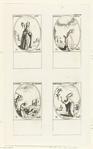 Alle heiligen en de Christelijke feestdagen van het jaar by Jacques Callot