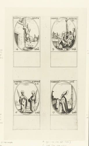 Alle heiligen en de Christelijke feestdagen van het jaar by Jacques Callot