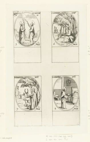 Alle heiligen en de Christelijke feestdagen van het jaar by Jacques Callot