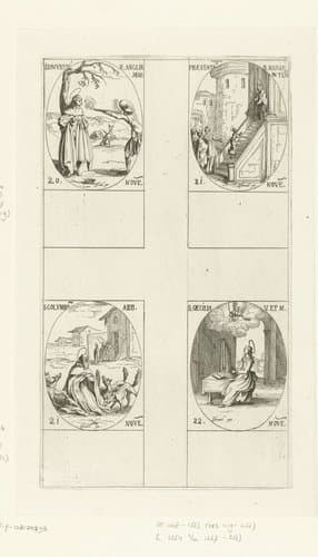 Alle heiligen en de Christelijke feestdagen van het jaar by Jacques Callot