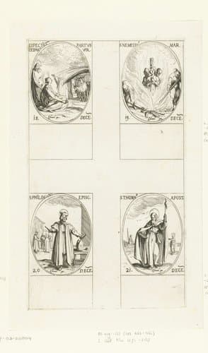 Alle heiligen en de Christelijke feestdagen van het jaar by Jacques Callot