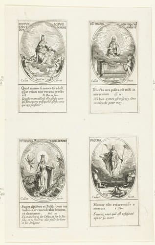 Alle heiligen en de Christelijke feestdagen van het jaar by Jacques Callot