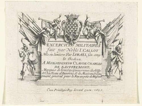 Militaire exercities by Jacques Callot