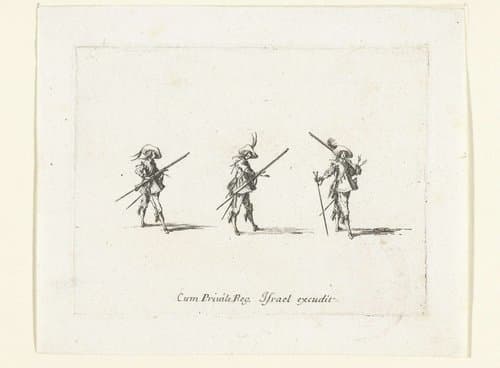 Militaire exercities by Jacques Callot