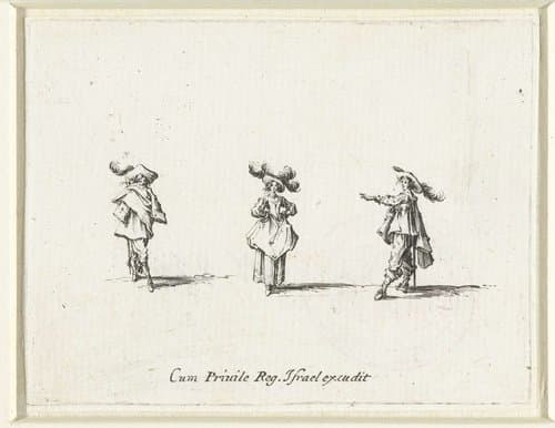 Dertien trio's: dames en heren uit de tijd van Lodewijk XIII by Jacques Callot