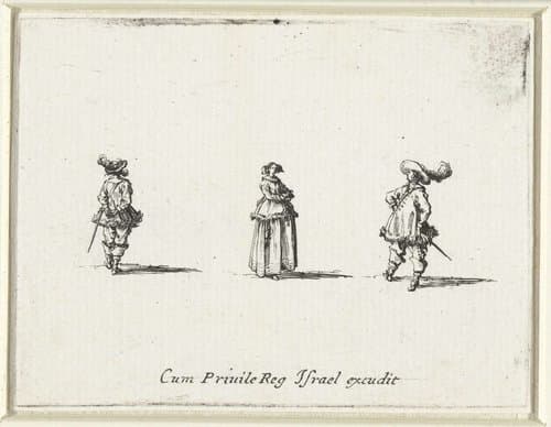 Dertien trio's: dames en heren uit de tijd van Lodewijk XIII by Jacques Callot