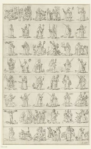 48 heiligen by Jacques Callot