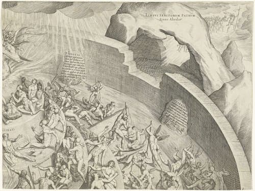 Hel en vagevuur (deel rechtsboven) by Jacques Callot
