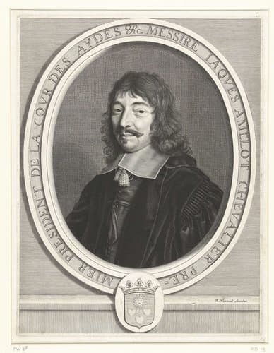 Messire Iaqcues Amelot chevalier premier presidant de la cour des Aydes & c. by Robert Nanteuil
