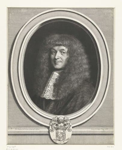 Portret van Honoré Courtin by Robert Nanteuil