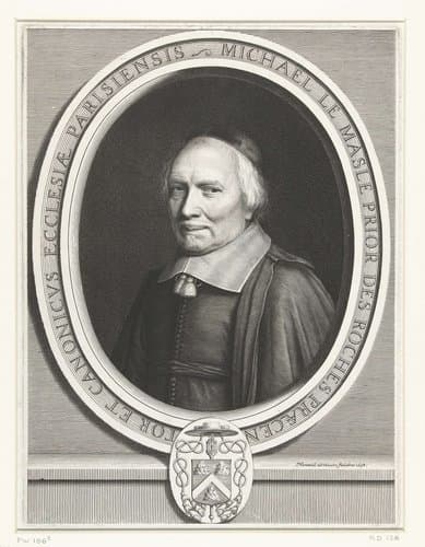 Michael le Masle prior des roches praecentor et canonicus ecclesiae parisiensis by Robert Nanteuil