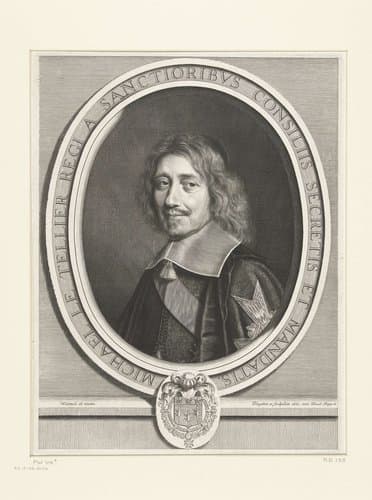 Michael le Tellier regi a sanctioribus consiliis secretis et mandatis by Robert Nanteuil
