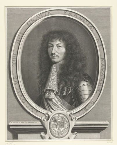 Portret van Lodewijk XIV, koning van Frankrijk by Robert Nanteuil