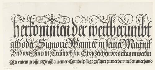 Titel van de Festa della Sensa (tweede gedeelte) by Jost Amman