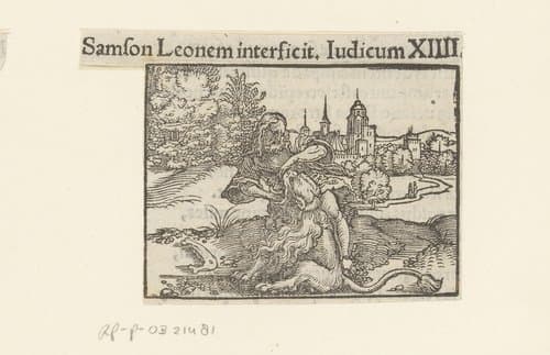 Simson doodt de leeuw by anonymous