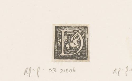 Letter D: vogels by anonymous; Hans Holbein (II)